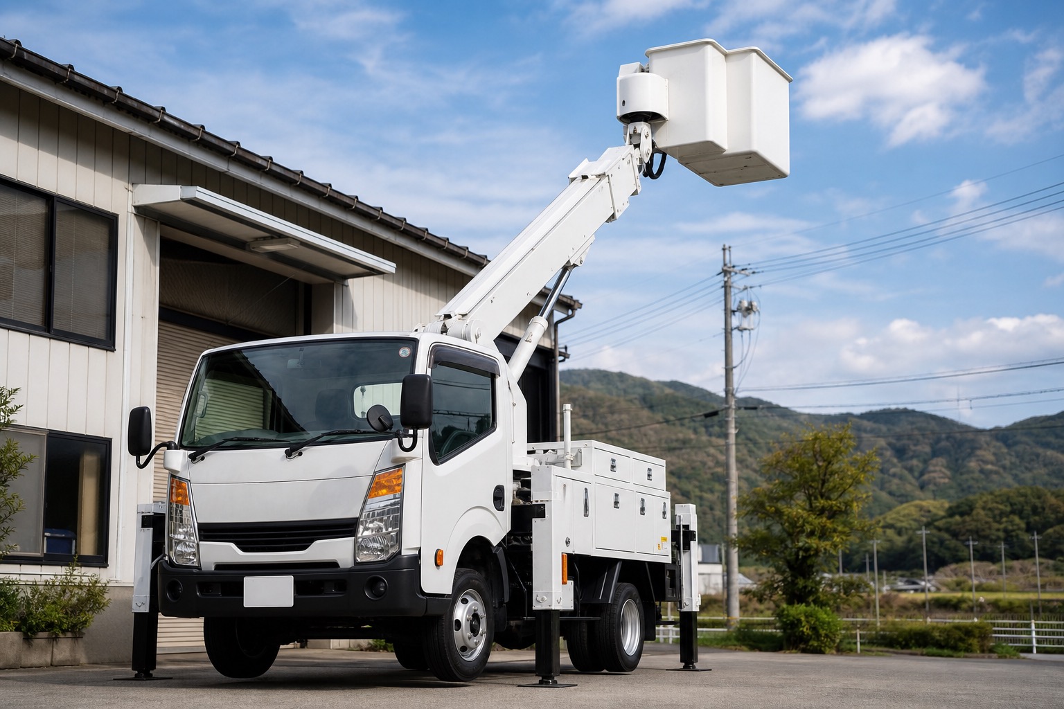 高所作業用バケット車のイメージ
